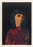 Brunetka by Moïse Kisling, litografia barwna, 49, sold Jan 2018