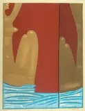 Jerzy Nowosielski, Akt z lustrem, 1998 r., 1998, serigrafia barwna, papier