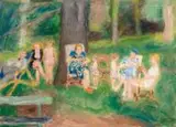 Henryk Hayden, Pani Hayden w parku, 1946 r. (?)