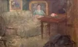 Olga Boznańska, Wnętrze paryskiej pracowni, 1918 r.
