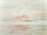 Pejzaż, 1928 r. by Włodzimierz Terlikowski, 1928, olej, płótno, 53, sold Nov 2017