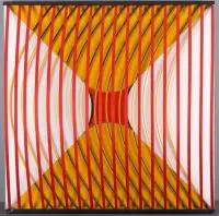 Interferencje, 1971 r. by Jan Ziemski, 1971, technika własna, sold Nov 2017
