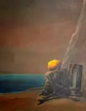 Bez tytułu, 1973 by Zdzisław Beksiński, 1973, olej, płyta, sold Nov 2017