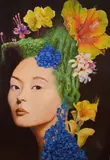 Dominik Balcerzak, Leśna Dama, 2017, 2017, olej, płótno