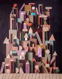 Michał Saturnin Kamiński, Bez tytułu z cyklu "Konstrukcje", 2010, 2010, olej, płótno