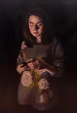 Agnieszka Nienartowicz, Bez tytułu (Prezent), 2016, 2016, olej, płótno
