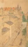Ignacy Pieńkowski, Widok na Wawel z Grodzkiej