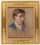 Kazimierz Pochwalski, Portret brata Władysława, 1882 r., 1882, pastel, karton, 34