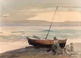 Marian Mokwa, Łódź na brzegu, przed 1939 r.