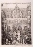 Ryszard Stryjec, Zbrojownia w Gdańsku, 1986 r., 1986, akwaforta, papier, 20