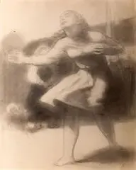 Stefan Żechowski, Dziewczyna, 1938 r., 1938, ołówek, papier