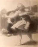 Stefan Żechowski, Dziewczyna, 1938 r., 1938, ołówek, papier