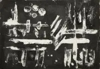 Zbigniew Jaskierski, Kompozycja, 1959 r., 1959, gwasz, papier