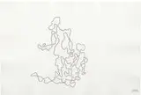 Władysław Strzemiński, Postać z dzieckiem – z cyklu Białoruś Zachodnia, 1939/1985, akwaforta, papier czerpany