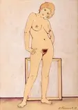 Henryk Płóciennik, Akt stojący, 1988 r.