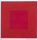Richard Anuszkiewicz, Summer Suite (Red with Gold II), 1979 r., 1979, serigrafia barwna, papier, 54
