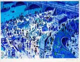 Stadion dziesięciolecia by Edward Dwurnik, inkografia, papier, sold Oct 2017