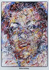 Waldemar Świerzy, Billie Holiday, gwasz, papier