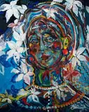 Barbara Szwedowska, Zielna Urodzajna, 2017, 2017, olej, pastel, płótno
