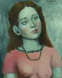 Aaron Beker, Balbinka, 2017, 2017, olej, karton