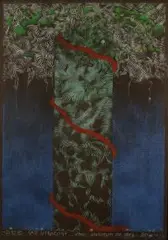 Aleksander Korman, Raj utracony albo zielonym do góry, 2011, 2011, pastel, papier