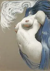 Aleksander Korman, W nogach Isadory 2, pastel, papier, 69