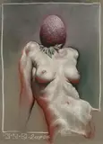 Aleksander Korman, Jednojajowy, 2008, 2008, pastel, papier