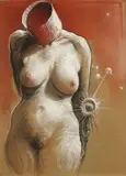 Aleksander Korman, Nie, ty jesteś drugi, pastel, papier
