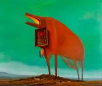 Zdzisław Beksiński, Bez tytułu, 1974, 1974, olej, płyta