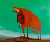 Bez tytułu, 1974 by Zdzisław Beksiński, 1974, olej, płyta, sold Sep 2017