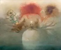 Zdzisław Beksiński, Bez tytułu, 1980, 1980, olej, płyta