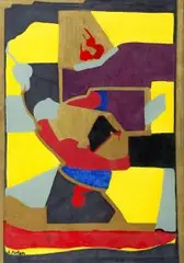 Andrzej Partum, Bez tytułu, tempera, tektura