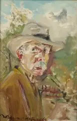 Wlastimil Hofman, Autoportret, 1969 r., 1969, olej, płótno