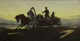 Włodzimierz Łoś, Zaprzęg na drodze, 1882 r., 1882, olej, płótno