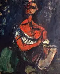 Zygmunt Menkes, Młoda greczynka, olej, płótno