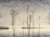 Rafał Borcz, Złota godzina, 2017, 2017, olej, płótno
