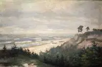 Jastarnia by Czesław Noakowski, olej, płótno, sold Jul 2017