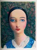Ofelia by Moïse Kisling, litografia, papier, sold Jul 2017