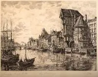 Richard Adler, Gdańsk, grafika, papier