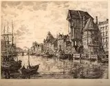 Richard Adler, Gdańsk, grafika, papier