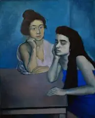 Aaron Beker, Cafe Camila, 2017, 2017, olej, płótno