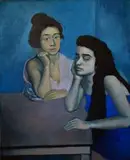 Aaron Beker, Cafe Camila, 2017, 2017, olej, płótno