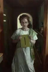 Maria Danielak, Xięga, 2017, 2017, olej, płótno