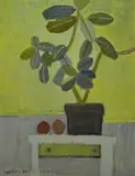 Łukasz Breitenbach, Rododendron z pomidorami, 2017, 2017, olej, płótno