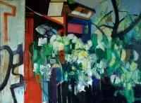 Berlin, 2015 by Aleksandra Młynarczyk-Gemza, 2015, olej, płótno, sold Jun 2017