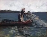 Piotr Pachecki, Połów, 2017, 2017, akryl, płótno