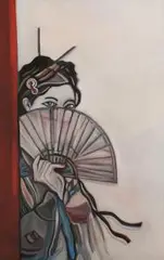 Paweł Porada, Japonka II, 2016, 2016, olej, płótno