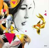Zuzanna Zu Jankowska, Koi, 2017, 2017, akryl, płótno