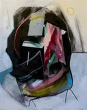 Mateusz Rybka, Rozmowy przy wieczerzy, 2017, 2017, technika mieszana, płótno