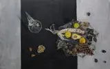 Joanna Nalepa, Katalońskie migdały, 2017, 2017, akryl, płótno